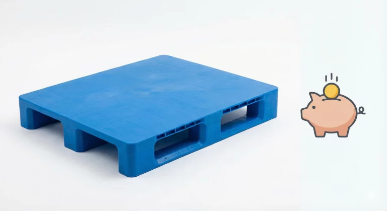 Illustrazione isometrica di un centro logistico operativo con camion alle baie di carico, operatori al lavoro e gestione merce per logistica conto terzi.