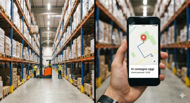 Tracking delle spedizioni dal magazzino alla consegna
